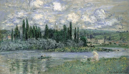 Blick auf Vetheuil sur Seine